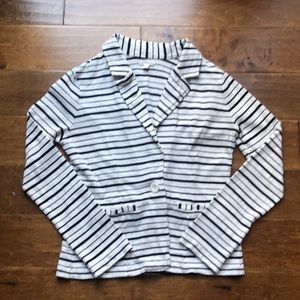 Striped cotton blazer